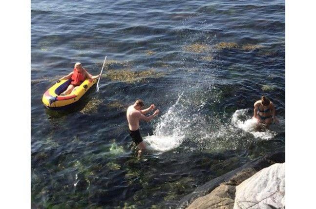Smastranda Fjord Lodge Aheim Экстерьер фото
