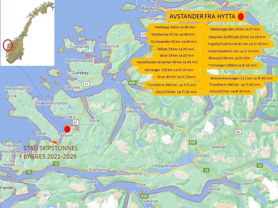Smastranda Fjord Lodge Aheim Экстерьер фото